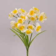 Букет Нарциссов Flora бело-желтый 71501