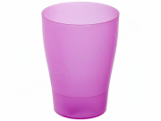 Склянка пластикова для харчових продуктів 400мл ОлексПласт Колір рожевий 666993
