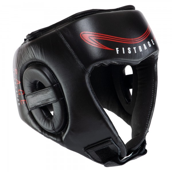 Шлем боксерский открытый кожаный SP-Planeta VL-8497 S чёрный