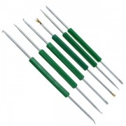 Набір інструментів BAKKU BK-120 (чіп держатель, удалитель, шило, скребок, вилка, розгортка), Blister