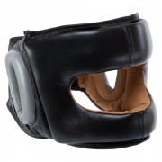 Шлем боксерский с бампером кожаный SP-Planeta VL-8480 XL черный Код VL-8480
