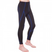 Компрессионные штаны тайтсы подростковые LIDONG LD-1202T рост 140-145см цвет Черный-синий