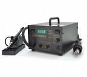 Паяльная станция BAKKU BK852D + компрессорная цифровая индикация, фен, паяльник (325*275*202) 4,46кг