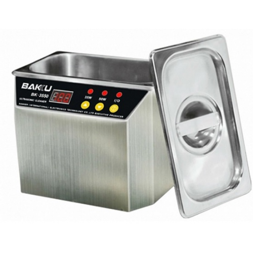 Ультразвукова ванна BAKKU BK3550 Два режиму роботи (30W і 50W), метал. корпус, металева кришка
