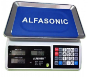 Весы торговые Alfasonik TS-P6416 до 50 кг Кнопки пластик