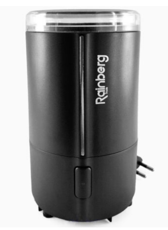 Роторная кофемолка-измельчитель электрическая Rainberg RB-302 на 50 грамм 300 Ватт черная