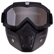 Защитная маска-трансформер SP-Sport MT-009-BKY (TPU, TPE, р-р регул., черный, желтые линзы)