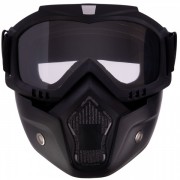 Захисна маска-трансформер SP-Sport MT-009-BK чорний прозорі лінзи