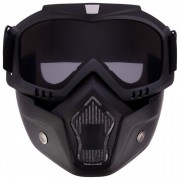 Захисна маска-трансформер SP-Sport MT-009-BKG чорний сірі лінзи