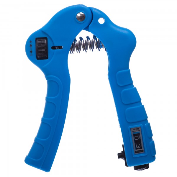 Еспандер кистьовий пружинний з лічильником та регульований 10-40кг SP-Sport синій  FI-1683