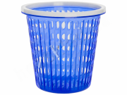 Корзина для мусора с фиксатором 27,2х27,2х27см 9л цвет голубой ОлексПласт