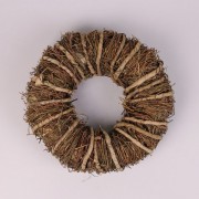 Венок из лозы Flora коричневый 35 см. 38709
