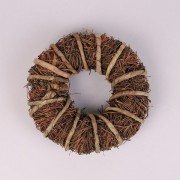 Венок из лозы Flora коричневый 30 см. 38711
