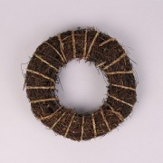 Венок из лозы Flora коричневый 30 см. 38718