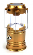 Ліхтар для кемпінгу із сонячною панеллю BL-5800 Золото