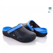 Мужские Сабо crocs-02 черно-синие, размер 45