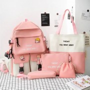 Шкільний рюкзак для дівчинки 5в1 набір шоппер пенал сумочка yy156-4