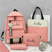 Рюкзак шкільний для дівчинки 4в1 набір шоппер пенал сумочка (немає кулона) (yy119-3)