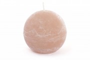 Свеча в форме шара 8см, цвет - розово-коричневый B008_1-7.1