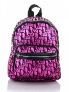Жіночий рюкзак міський 33*23 см Dpolo1191-28/08 на блискавці з кишенею рожевий