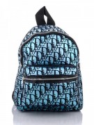 Жіночий рюкзак міський 33*23 см Dpolo1191-28/08 на блискавці з кишенею блакитний