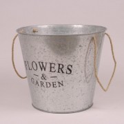 Кашпо металлическое Flora Flowers & Garden D-29 см. 24171