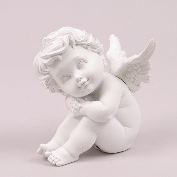 Ангел керамический Flora белый 26243