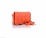 Сумочка женская кросс-боди стеганная Dpolo1203-11/09 22*16 см оранжевый