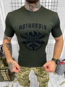 Тактическая штурмовая футболка oliva пароотводящая, размер XL