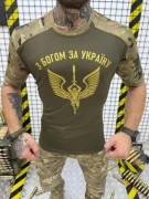 Армейская футболка койот+мультикам, летняя тактическая футболка, размер L