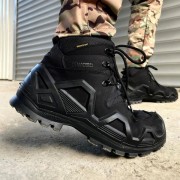 Черевики чоловічі військові чорні армійські зсу з посиленим носком, розмір 39