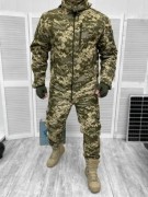 Тактичний зимовий костюм CHARTER форма військова софтшел подвійний фліс, розмір XXXL