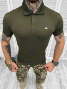 Тактична футболка оливкова для військових, розмір S