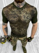 Тактическая футболка сеть, футболка пиксель для военных, размер M