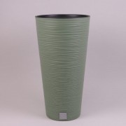 Горшок пластмассовый с вкладом Flora зеленый 30см. 92393