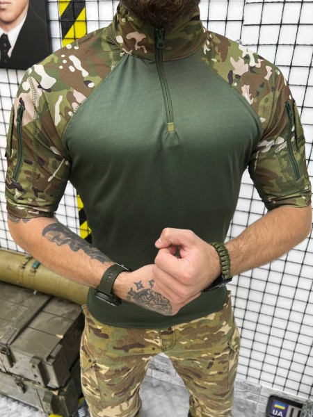 Тактична сорочка мультикам з коротким рукавом, размер 2XL