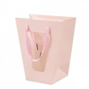 Бумажная розовая сумочка Flora для цветов (12 шт.) 39173