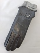 Женские перчатки натуральная кожа 02# р. 7,5 Черный