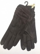 Женские перчатки замшевые сенсорные ANJELA DJP-177 р. 6,5 Черный