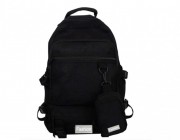 Школьный рюкзак черный для мальчика 2 в 1 городской стильный (5106-4)