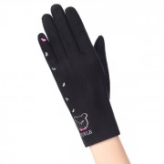 Жіночі рукавички замшеві сенсорні BK-004 р. L Чорний
