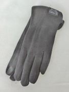Подростковые перчатки сенсорные трикотаж с флисом для мальчика B-010 р. M