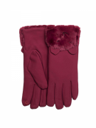 Женские перчатки сенсорные ANJELA FGBKT-170 р. L Бордовый