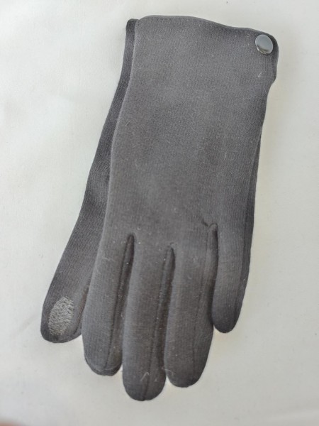 Підліткові рукавички сенсорні трикотаж з флісом для хлопчика B-006 р. S