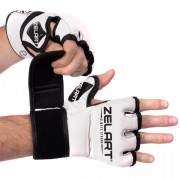 Рукавички для змішаних єдиноборств MMA Zelart BO-5699 XS Білий-чорний
