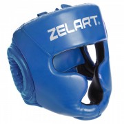 Шолом боксерський із повним захистом Zelart BO-3954 S Синій