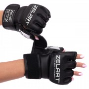 Рукавички для змішаних єдиноборств MMA Zelart BO-5699 XS Чорний-білий