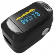 Пульсоксиметр на палець для зміни пульсу та сатурації крові C101A2 з Bluetooth Чорний