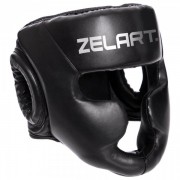 Шолом боксерський з повним захистом Zelart BO-3954 S Чорний