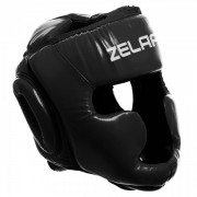 Шлем боксерский с полной защитой Zelart BO-6001 M Черный